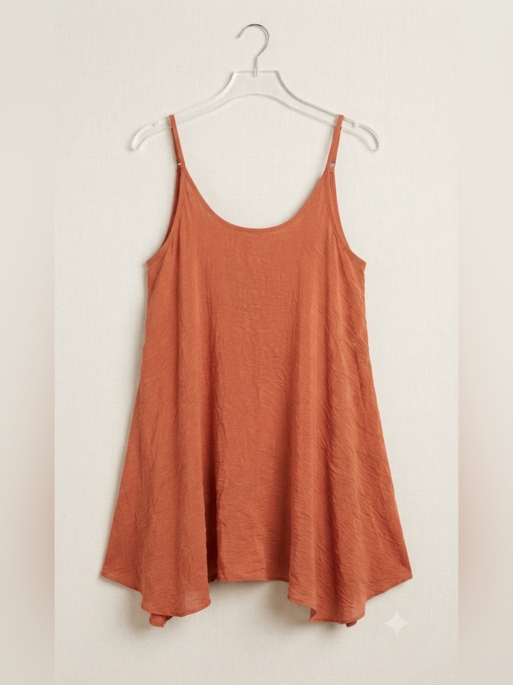 Umgee Terra Cotta Swing Cami with Adjustable Straps